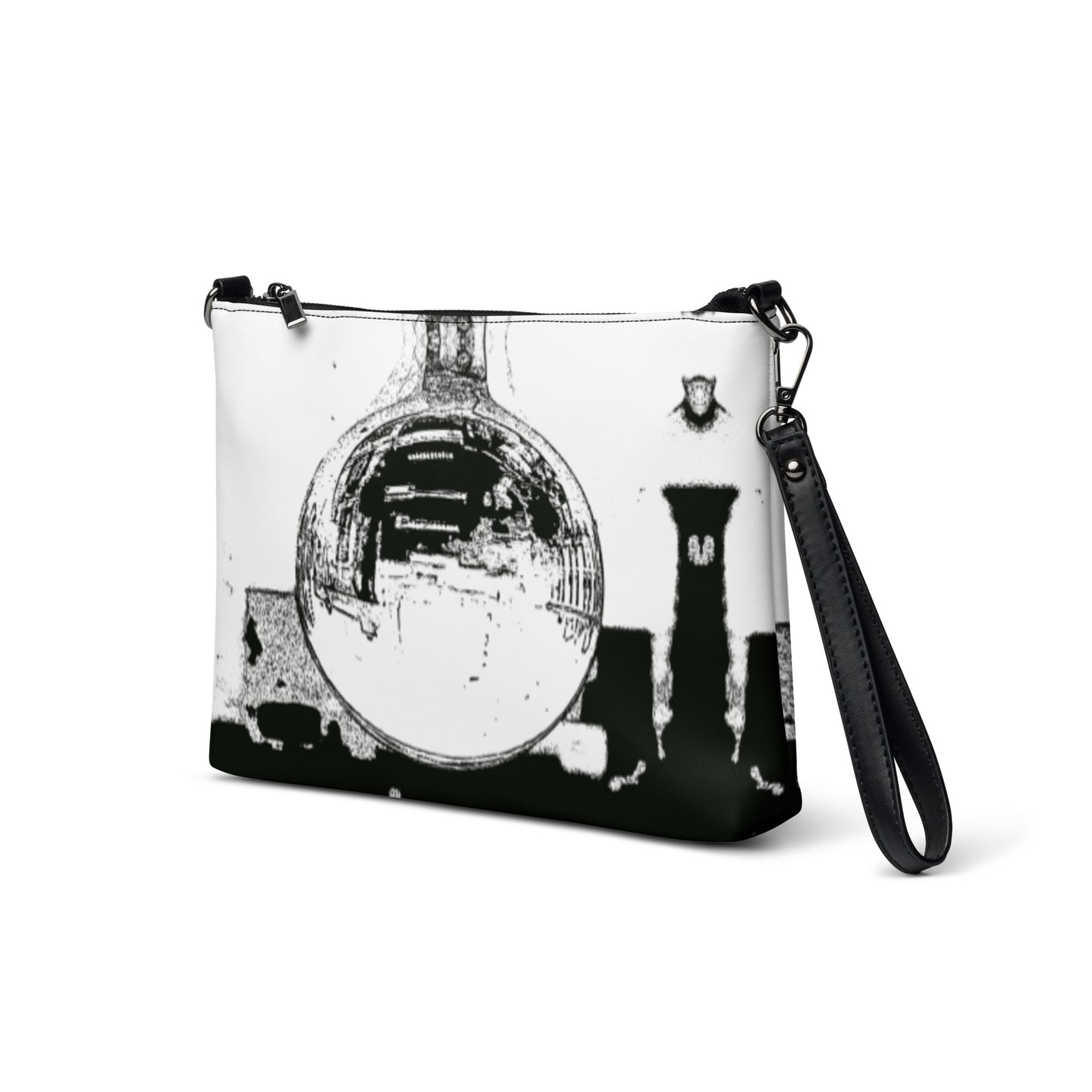 Crossbody bag. B&W