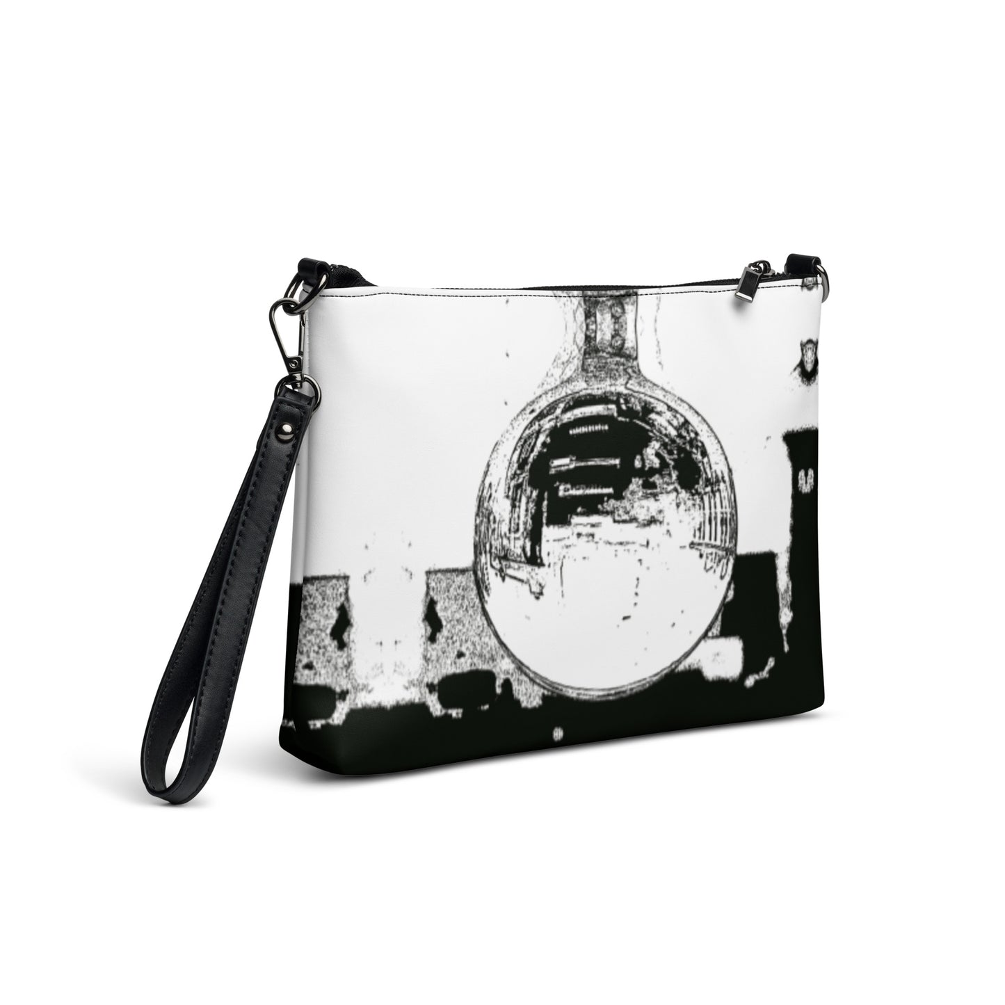 Crossbody bag. B&W