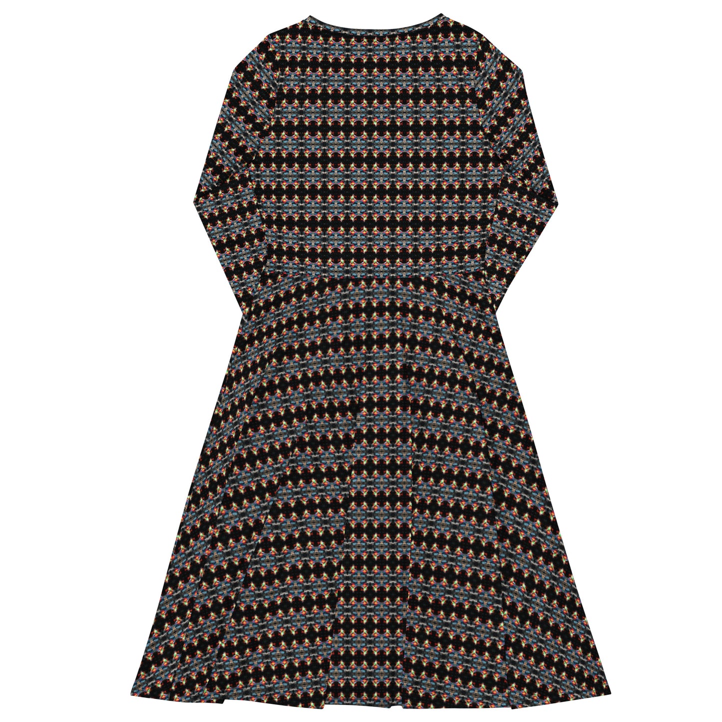 All-over print long sleeve midi dress. AUTORRETRATO 3. - FGO ART