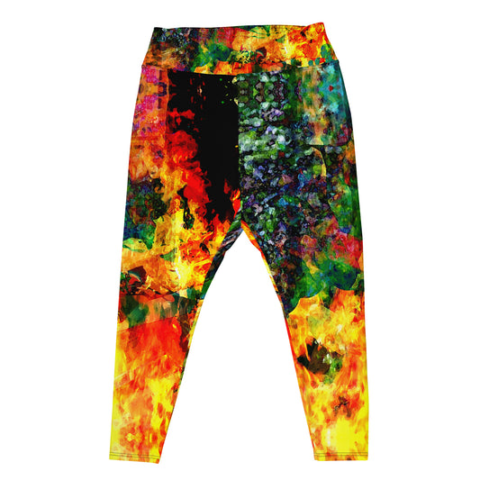 All-Over Print Plus Size Leggings. THE LAYERS 3.