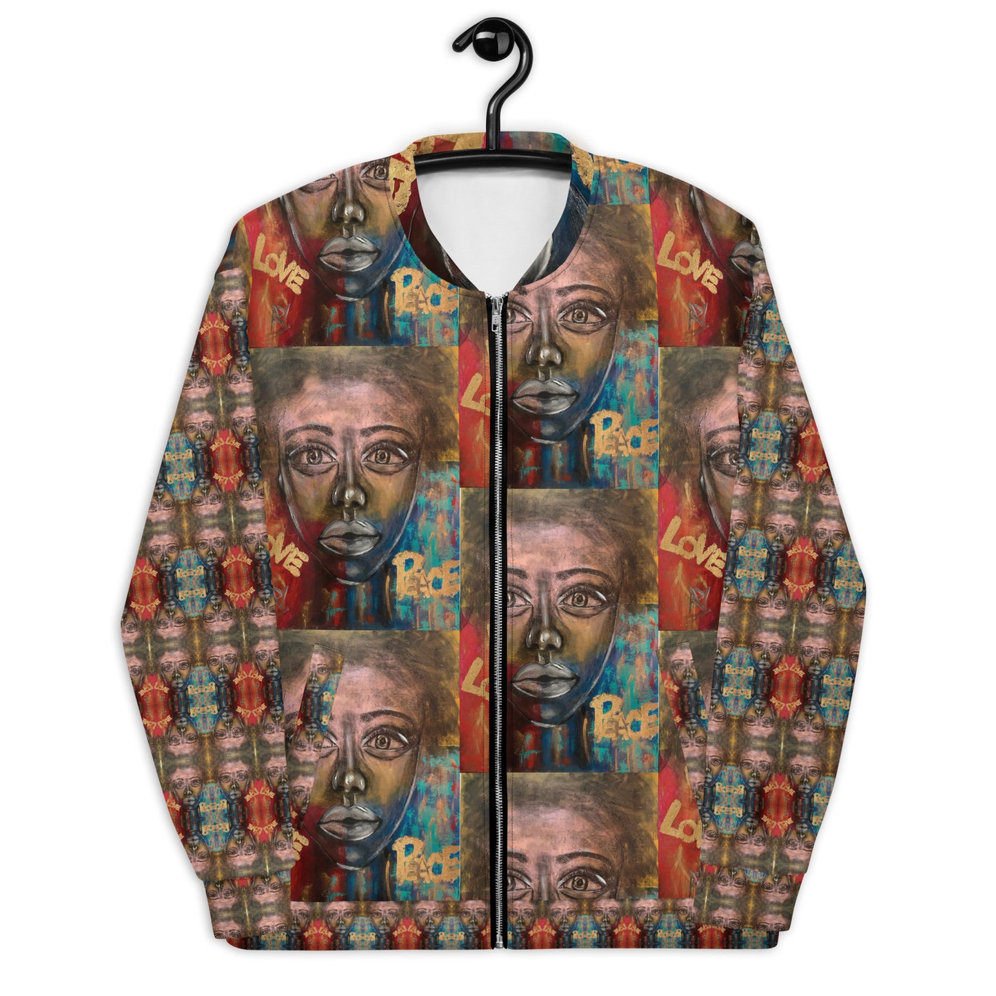 Unisex Bomber Jacket FGO ART Guest artist Rossana Vazquez.
