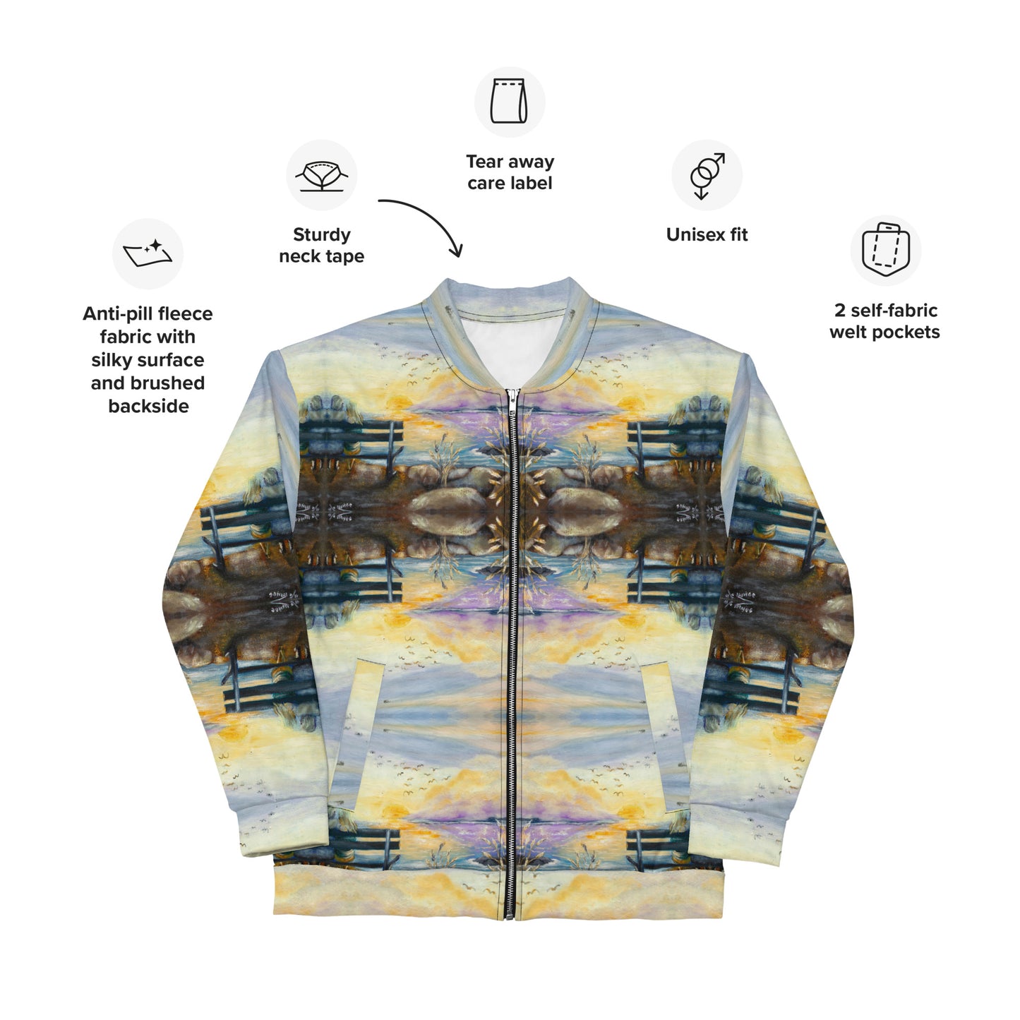 Unisex Bomber Jacket Artist Sonia Olivera Moreno