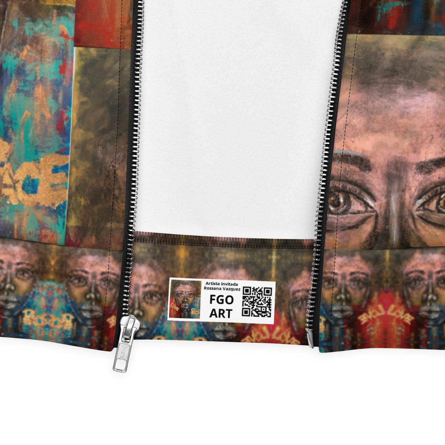Unisex Bomber Jacket FGO ART Guest artist Rossana Vazquez.