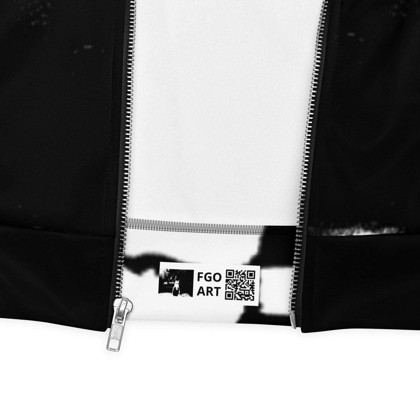 Bomber Jacket BLANCO & NEGRO 1 - Edición Limitada Arte Wearable - FGO ART