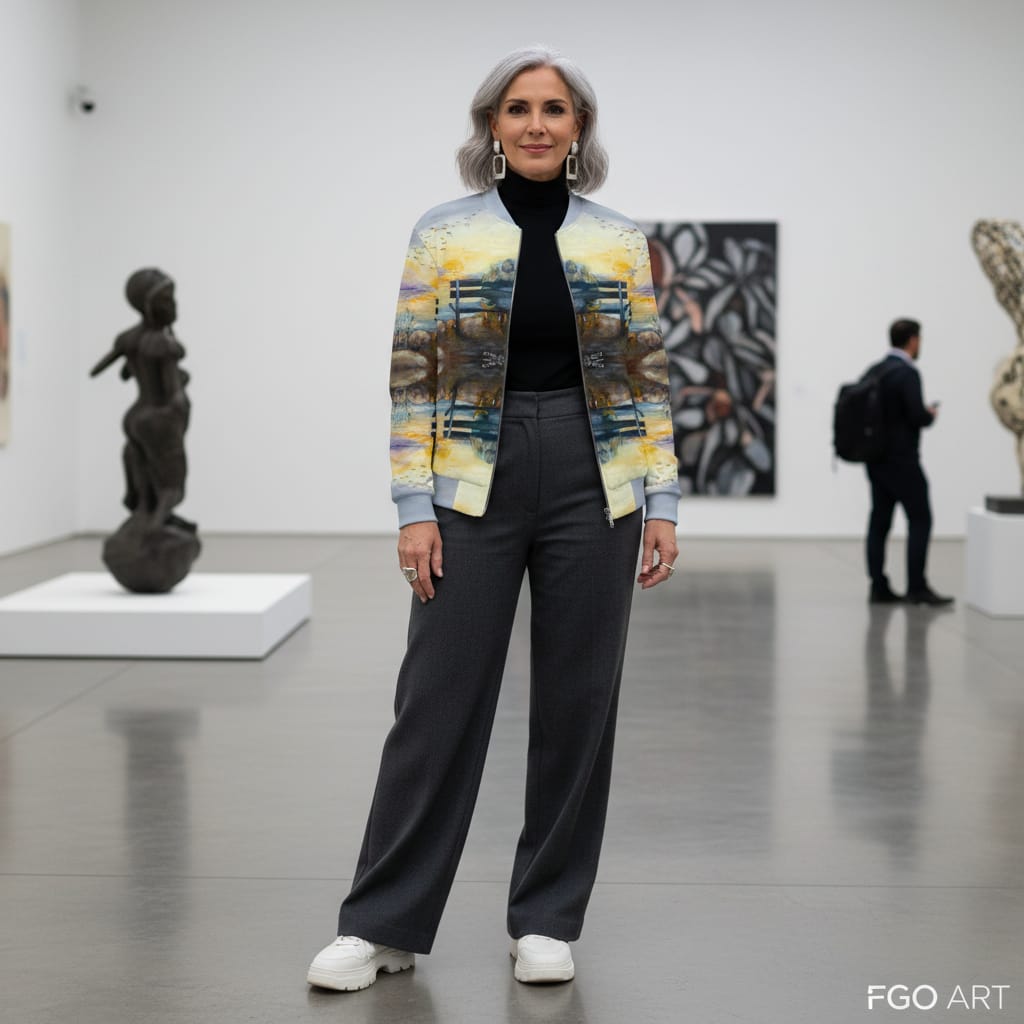 Unisex Bomber Jacket Artist Sonia Olivera Moreno