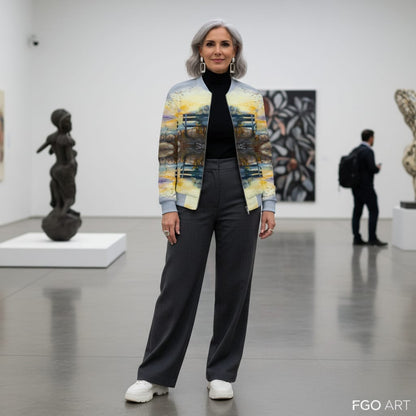 Unisex Bomber Jacket Artist Sonia Olivera Moreno