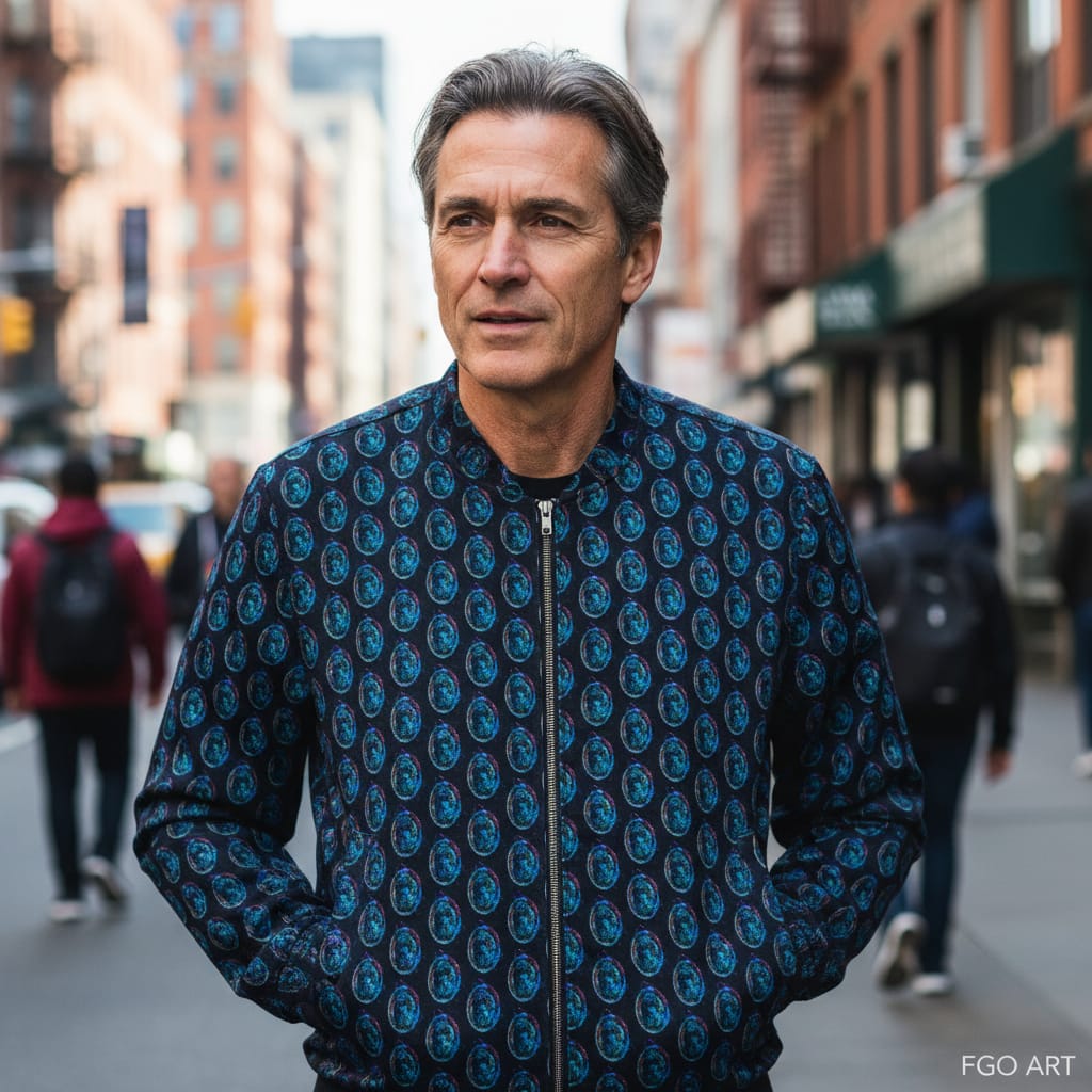 Bomber Jacket UNIVERSO 1 - Edición Limitada Arte Wearable