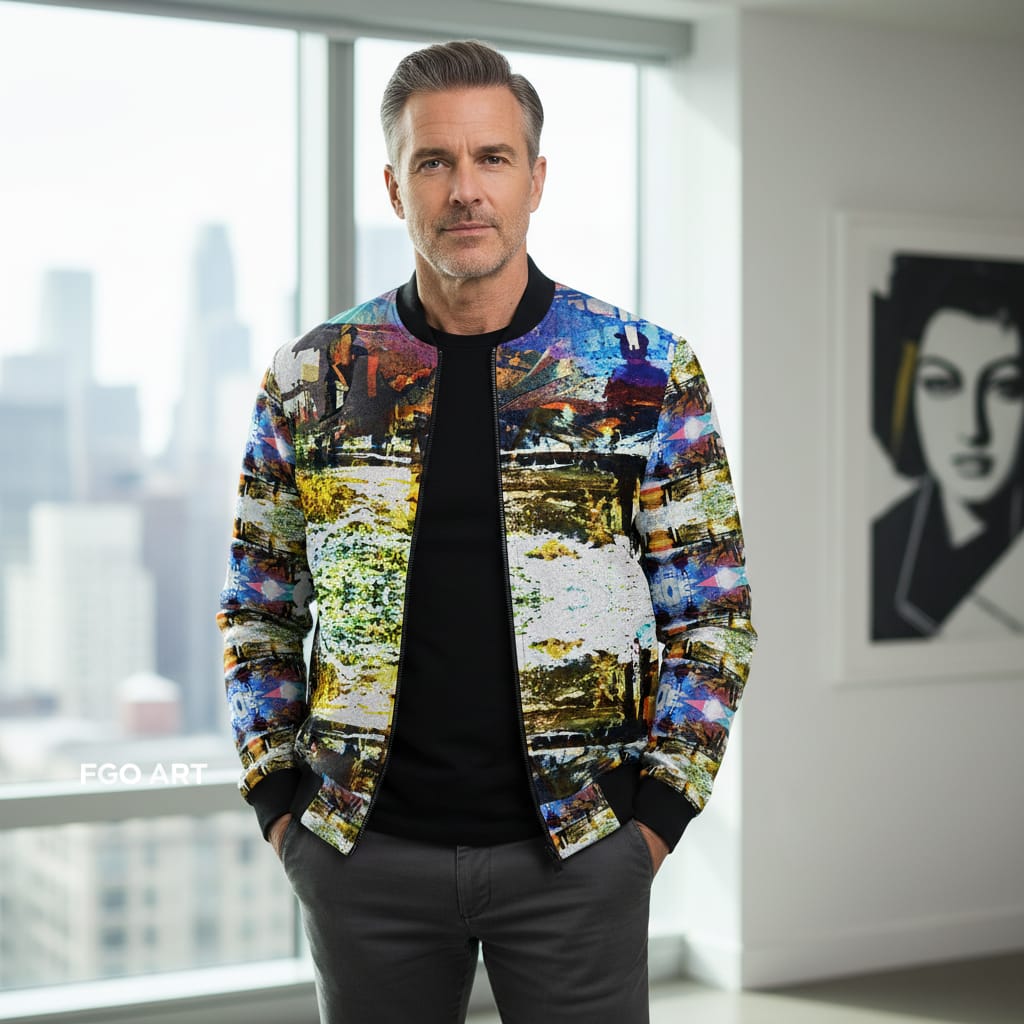 Bomber Jacket LAS CAPAS 5 - Edición Limitada Arte Wearable