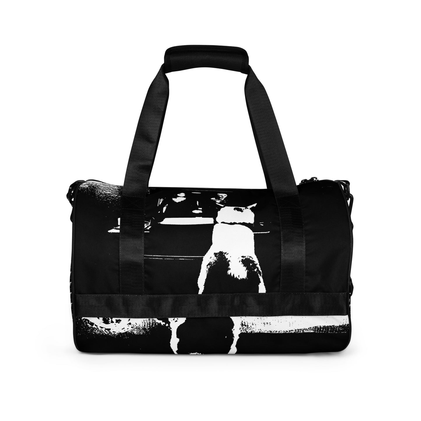 All-over print gym bag. B & N 1.