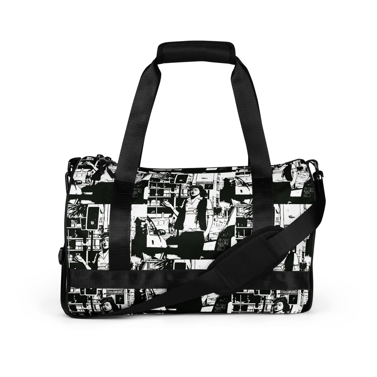 All-over print gym bag. B & N 2.