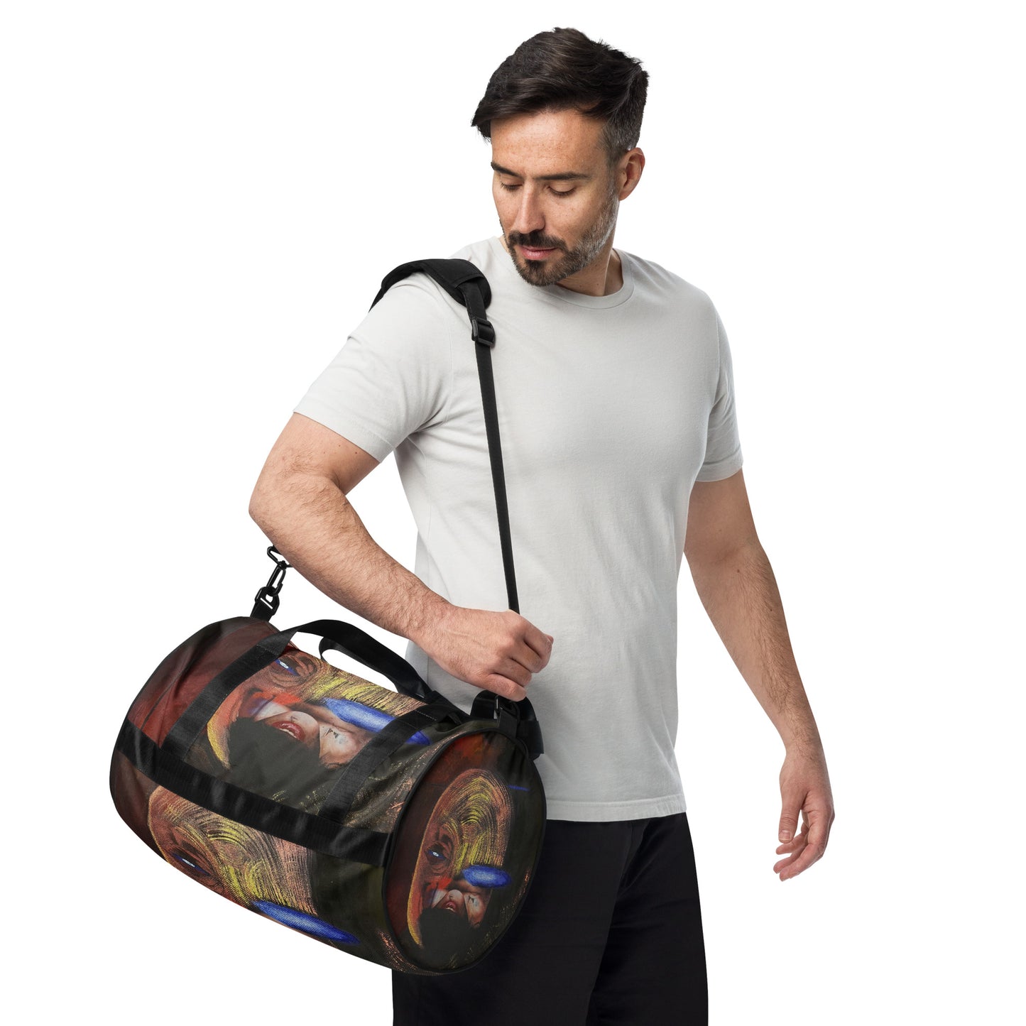 All-over print gym bag. MÁSCARA 1.