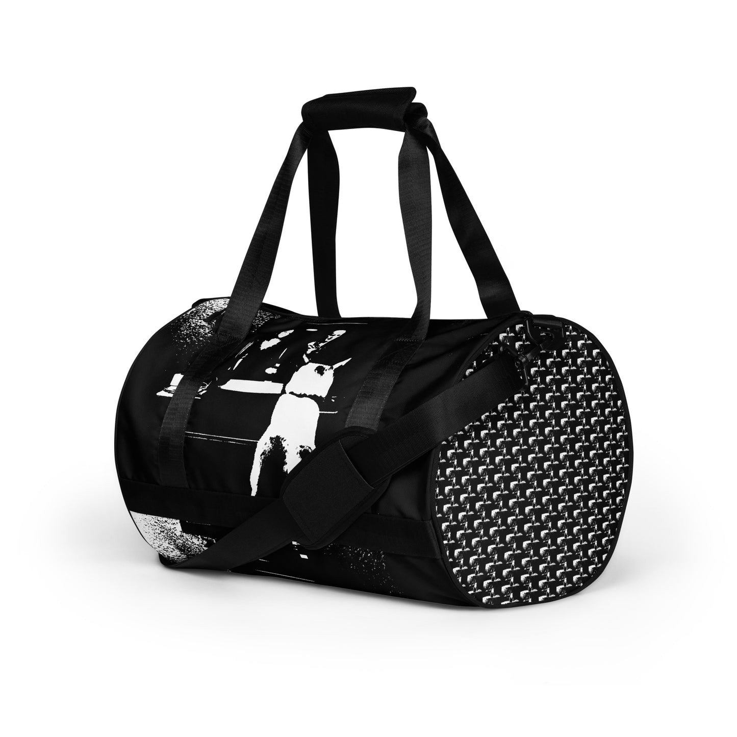 All-over print gym bag. B & N 1.