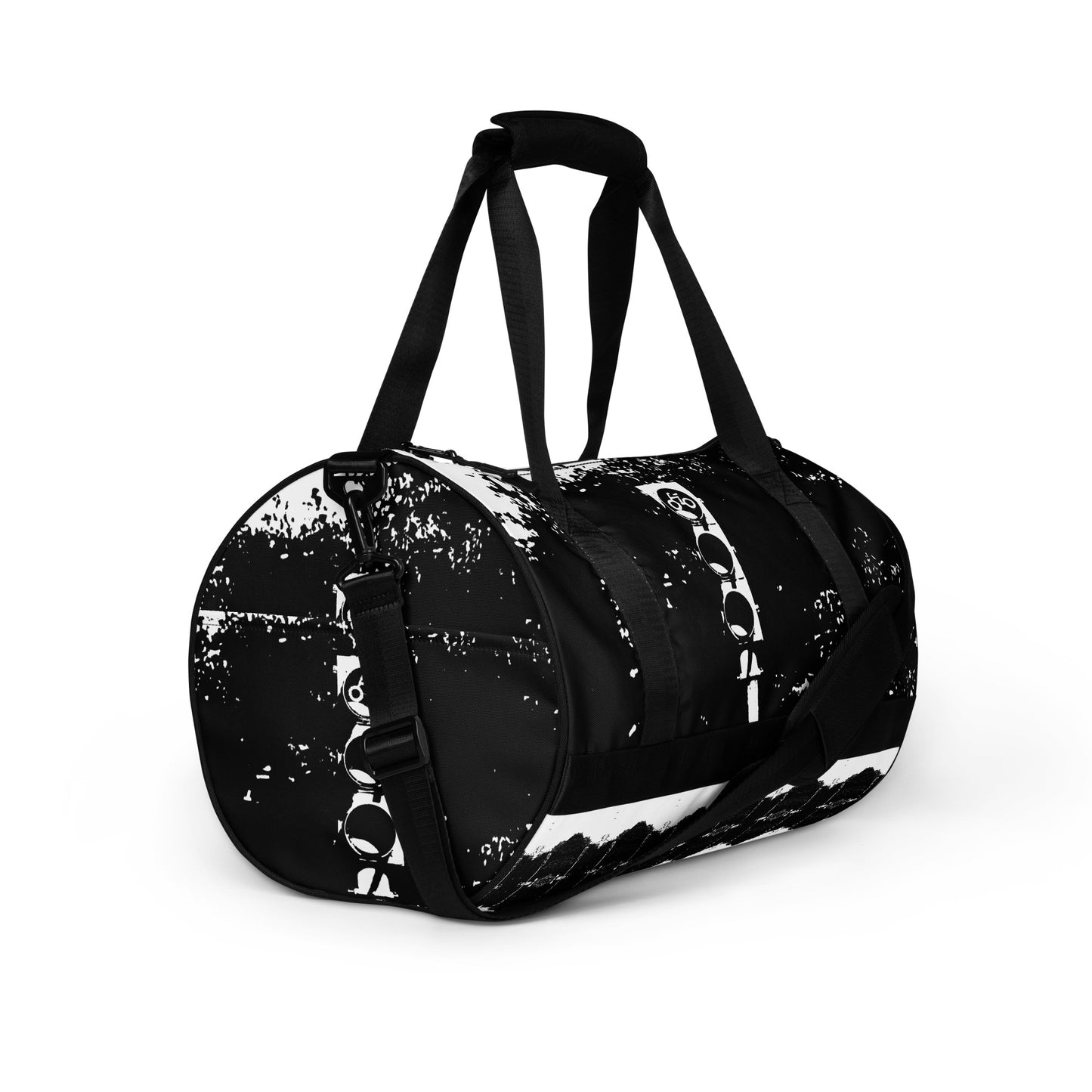 All-over print gym bag. B & N 6.