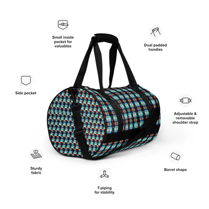 All-over print gym bag. AUTORRETRATO 4.