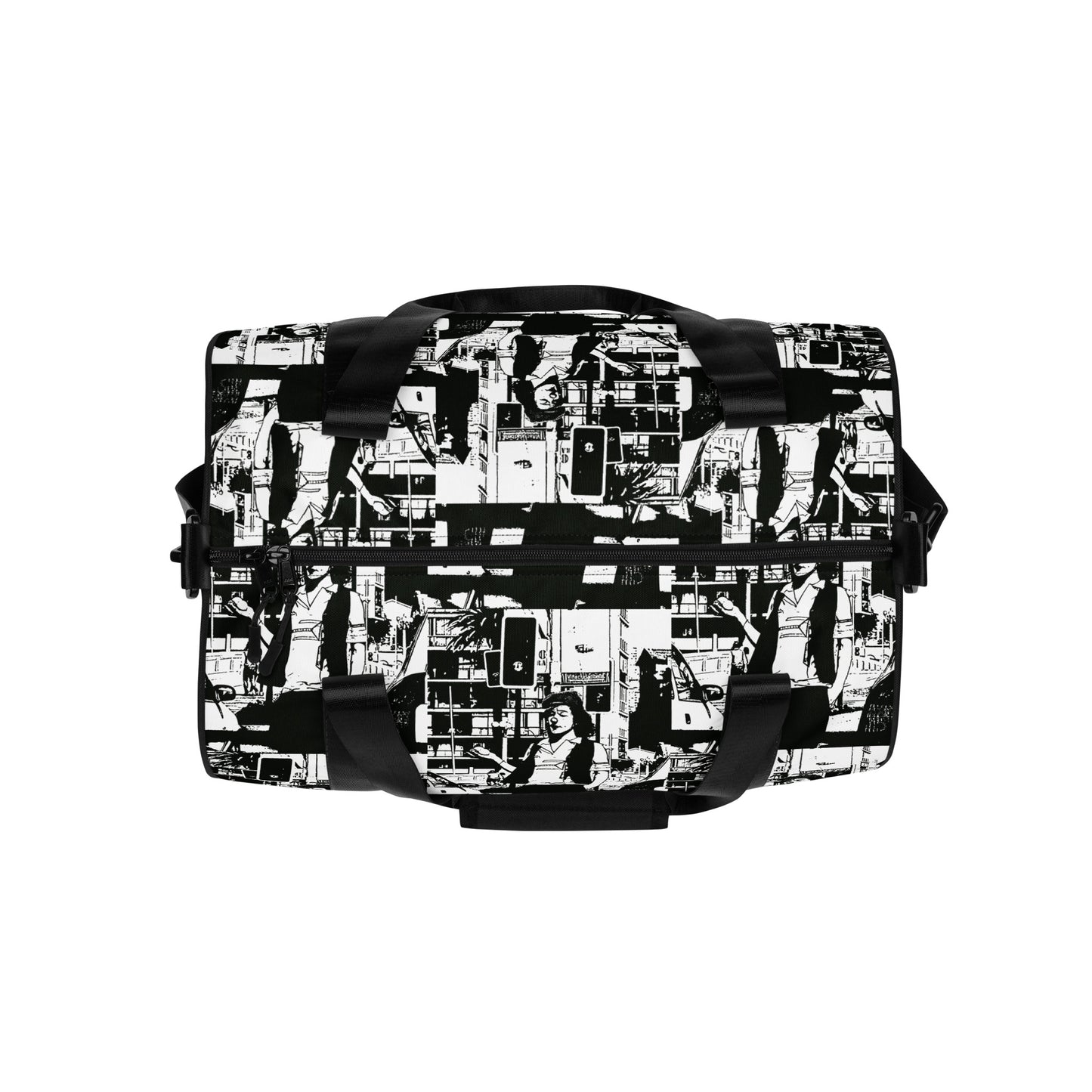 All-over print gym bag. B & N 2.