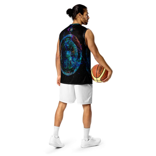 Recycled unisex basketball jersey. UNIVERSO 1.