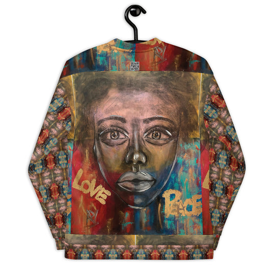 Unisex Bomber Jacket. Rossana Vazquez Artista invitada. Solamente se crearán 20.