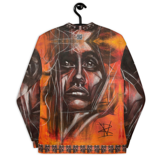 Unisex Bomber Jacket. Rossana Vazquez Artista invitada. Solamente se crearán 20.