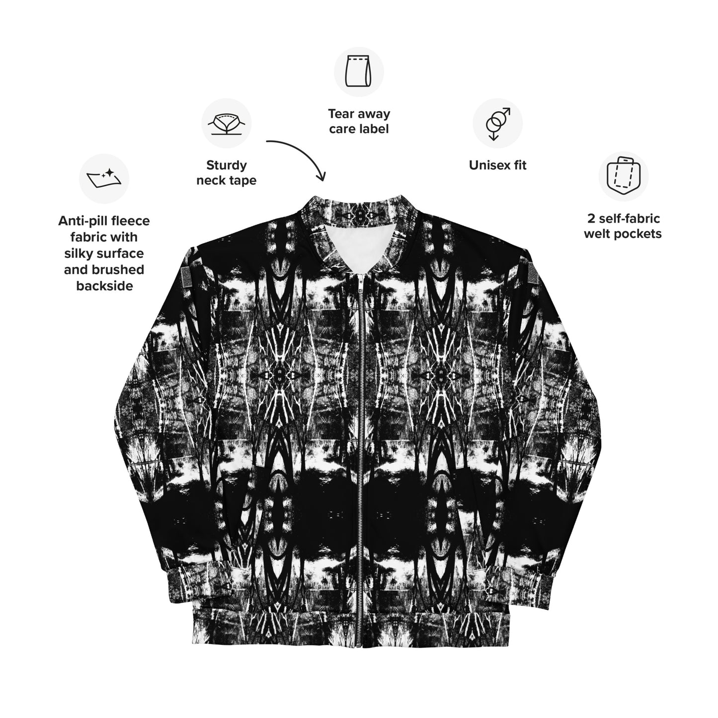 Unisex Bomber Jacket. B & N. Solamente se crearán 20.