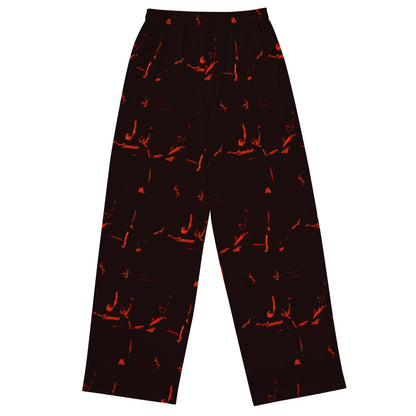 All-over print unisex wide-leg pants. DANZANTES 5.