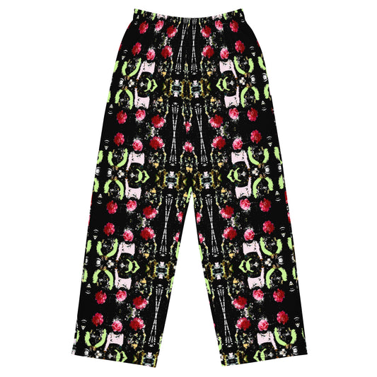 All-over print unisex wide-leg pants. LAS CAPAS 2.