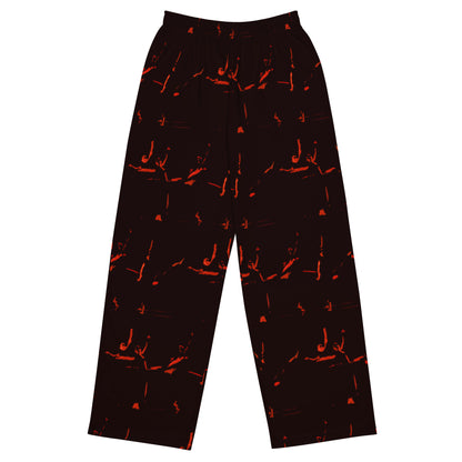 All-over print unisex wide-leg pants. DANZANTES 5.