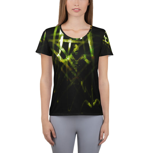 All-Over Print Women's Athletic T-shirt FGO ART - FGO ART