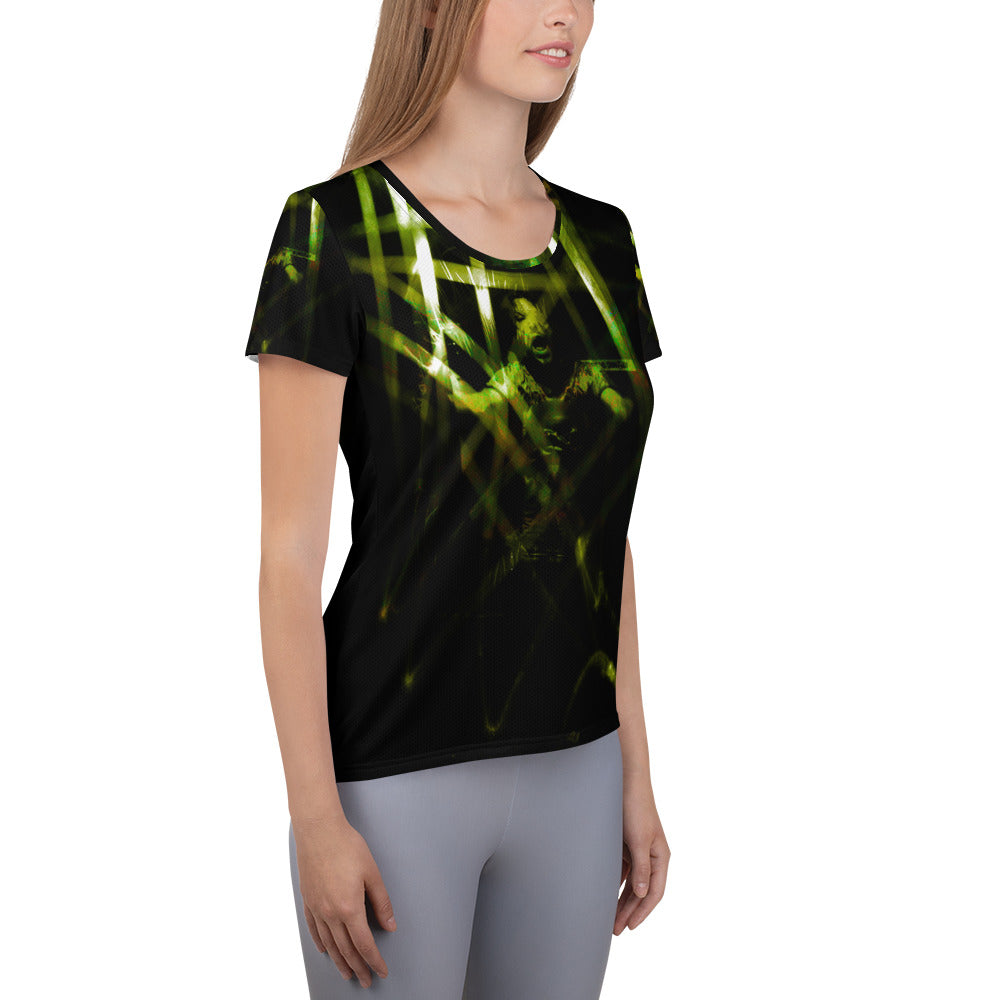 All-Over Print Women's Athletic T-shirt FGO ART - FGO ART