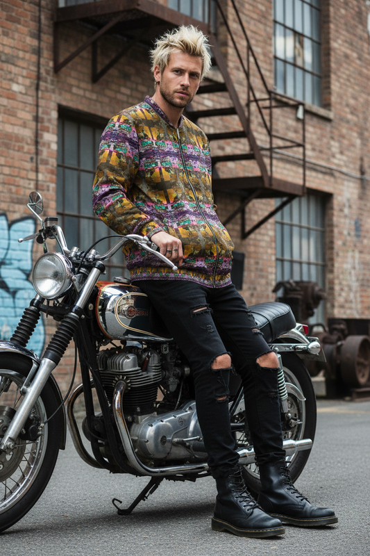 Bomber correcta - Hombre moto