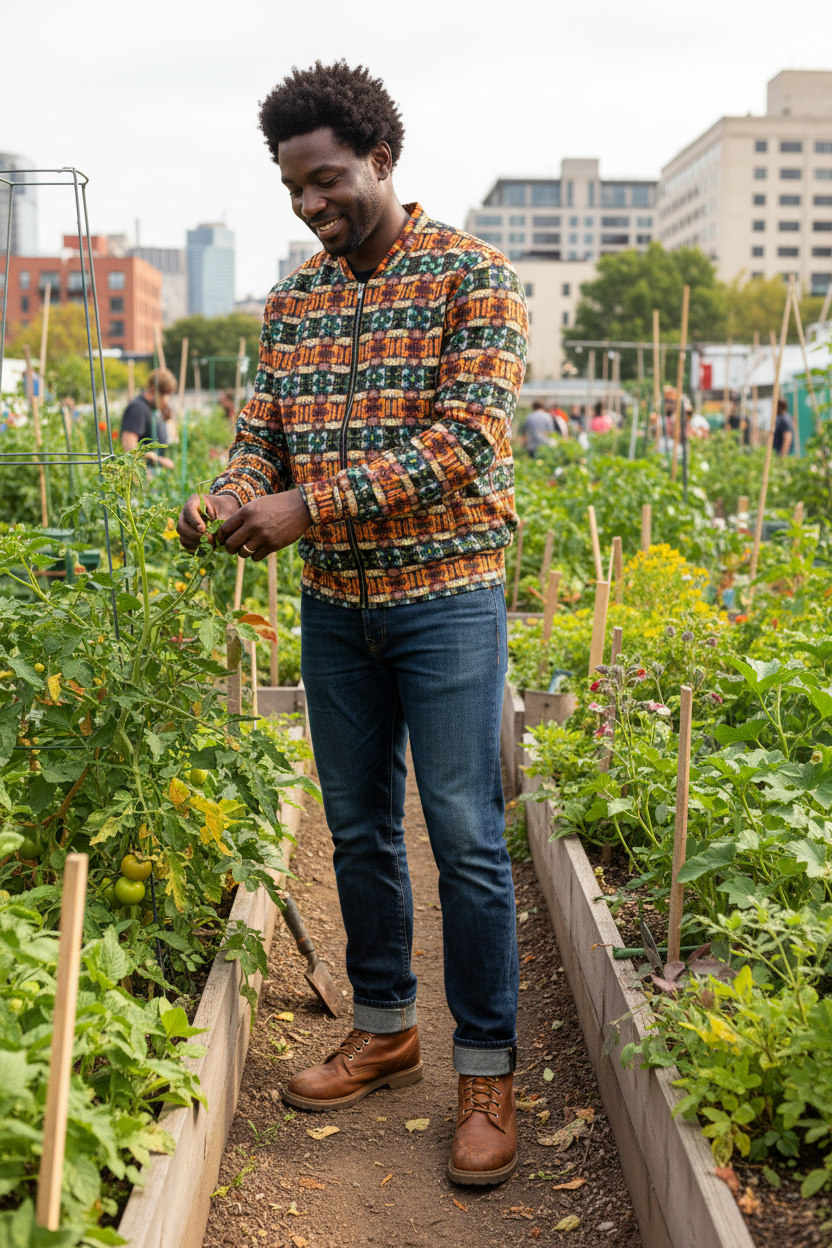 Bomber franjas - Community garden