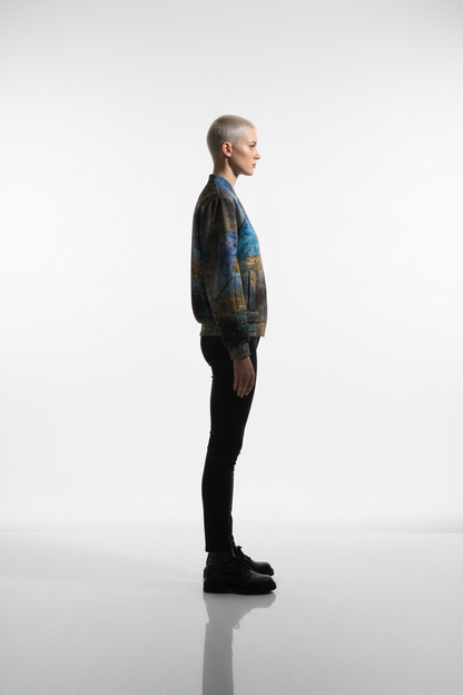 Bomber Jacket Ana Oliari - Modelo Andrógino Escandinavo Estudio