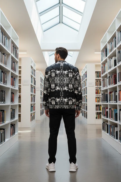 Bomber Jacket BLANCO & NEGRO - Biblioteca Moderna