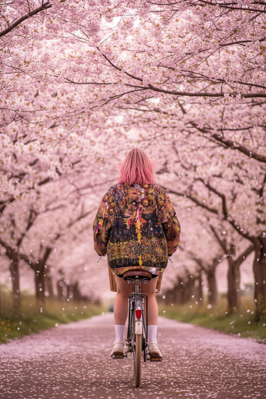 Bomber Jacket LOVE 3 - Persona No Binaria Cerezos