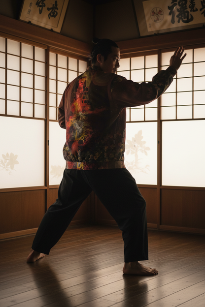 Bomber Jacket MÁSCARAS 6 - Hombre Japonés Dojo