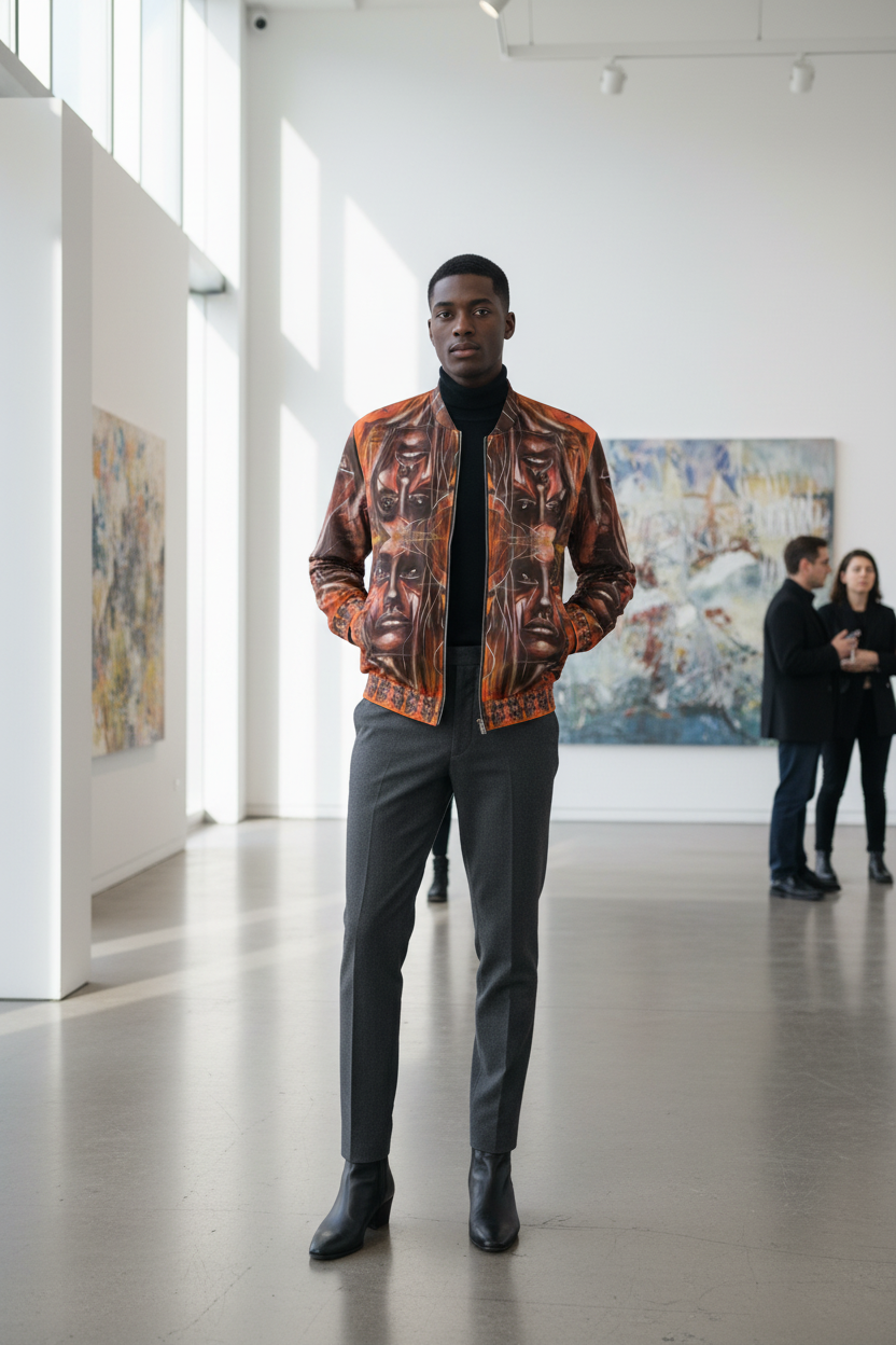 Bomber Jacket - Vista Frontal Editorial