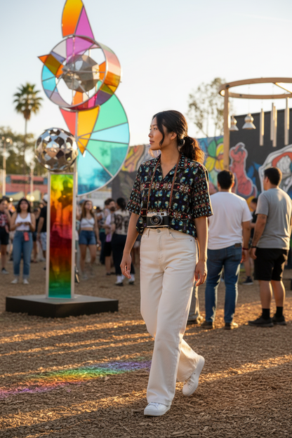 Camisa geométrica - Festival arte