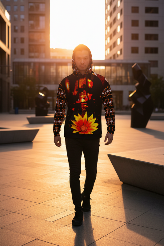 Hombre con capucha puesta