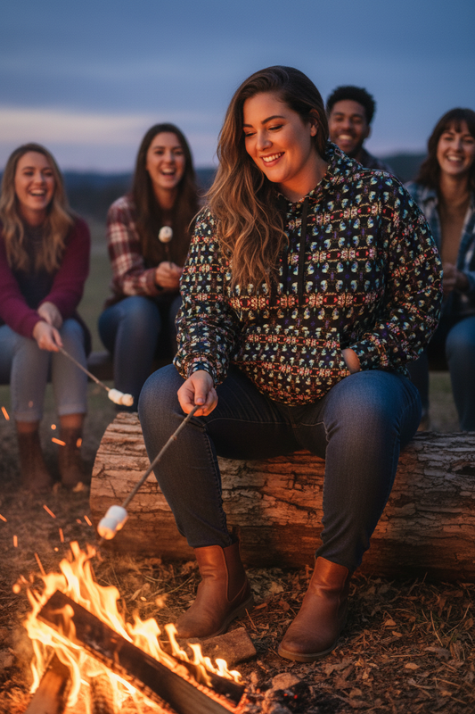 Hoodie geométrico - Curvy fogata