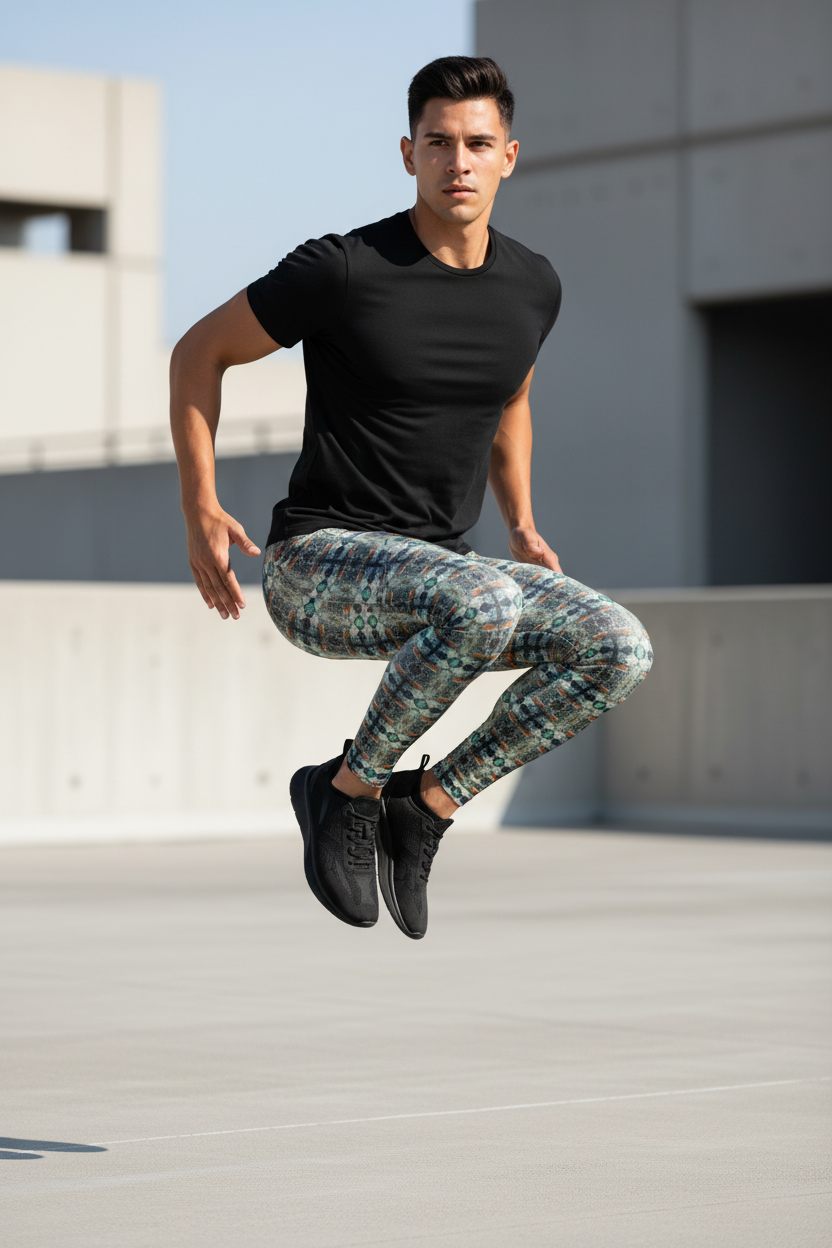 Leggings diseños artísticos - Modelo masculino