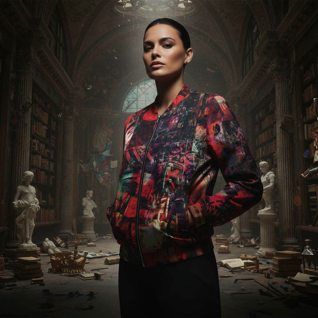 Bomber Jacket MÁSCARA 5 - Edición Limitada Arte Wearable