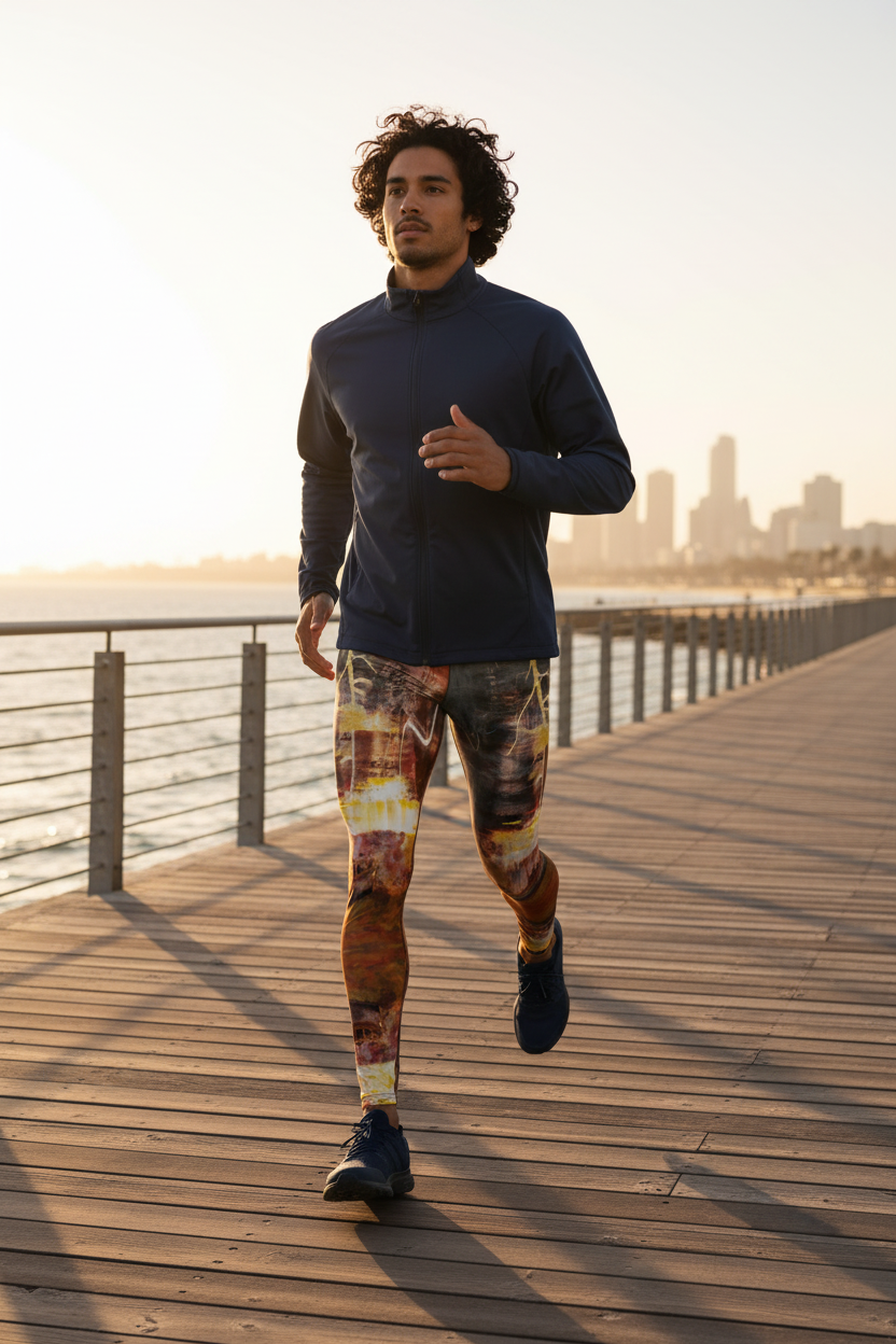 Modelo corriendo en paseo marítimo - EL MAR 2