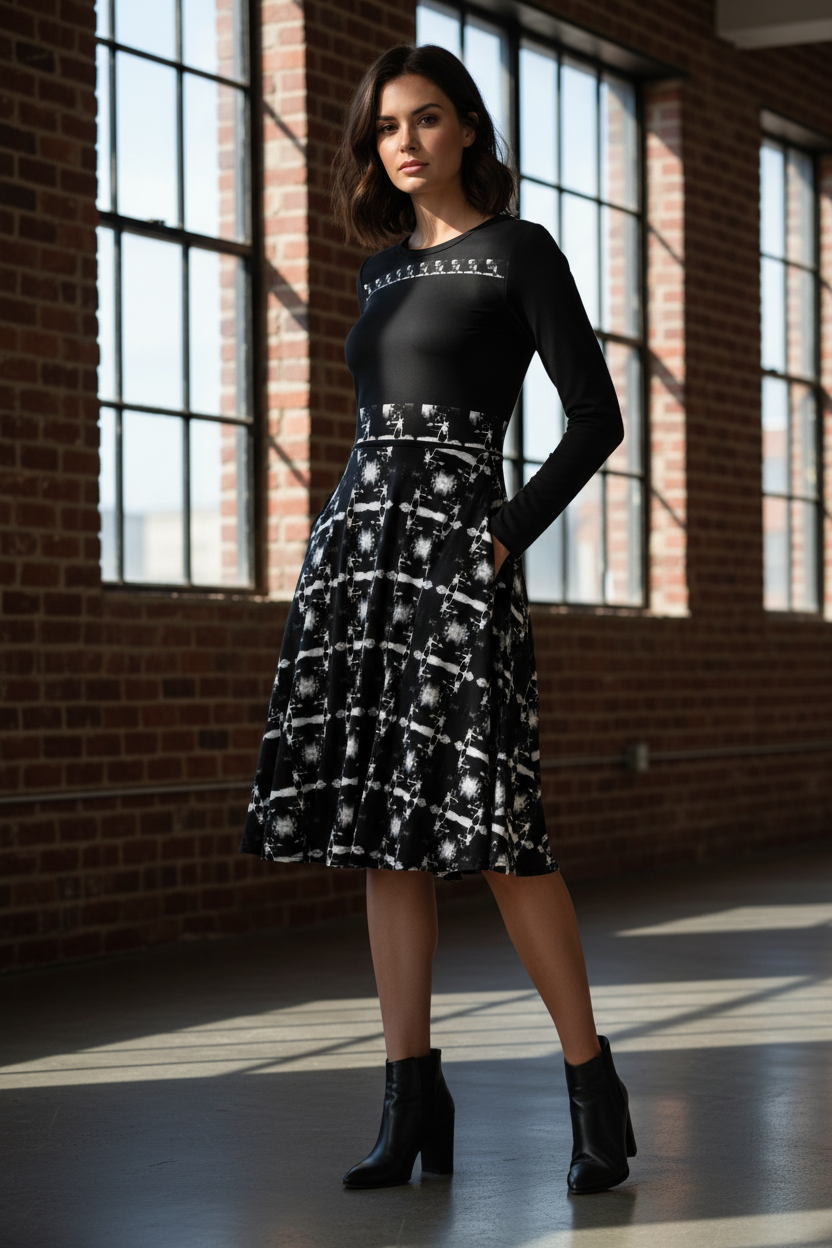 Modelo morena en loft