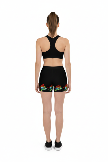 Modelo vista de espalda con calza ajustada