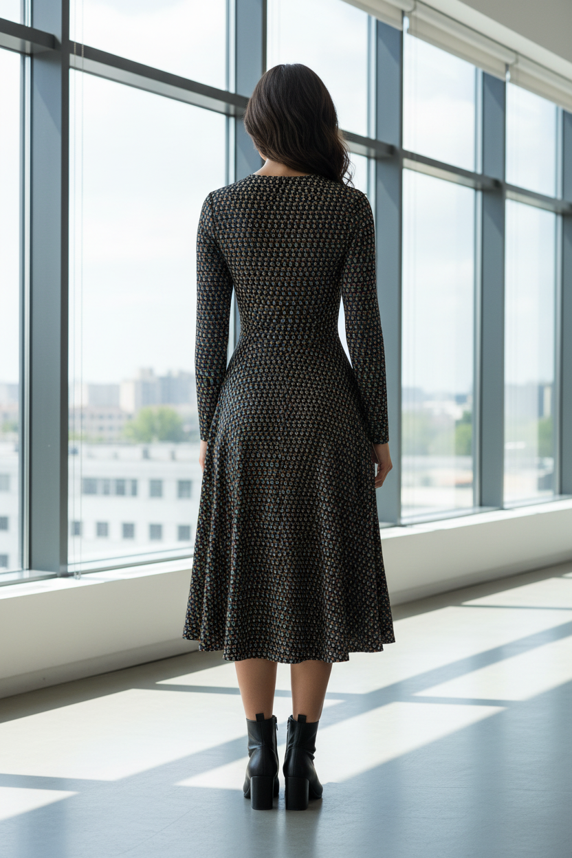 Mujer vestido AUTORRETRATO 5 espalda