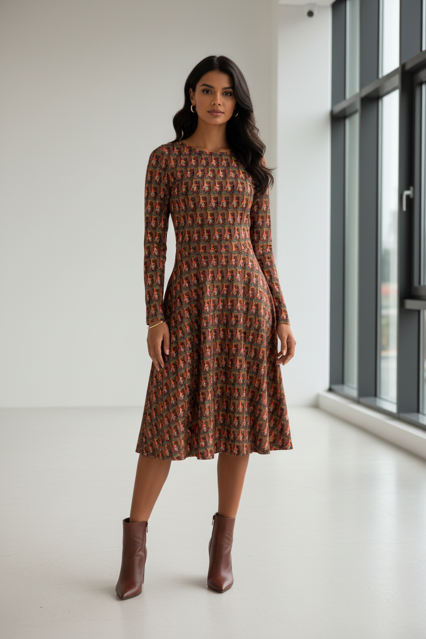 Mujer vestido MÁSCARA 6 frente