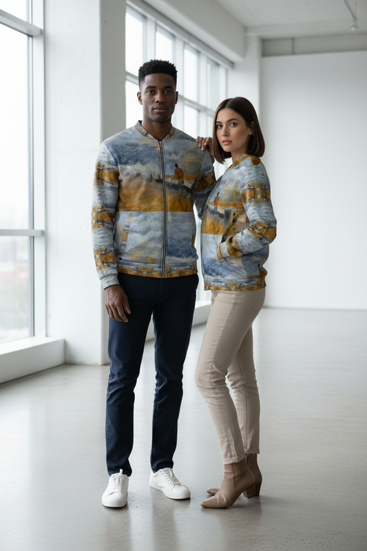 Pareja ambos con bomber