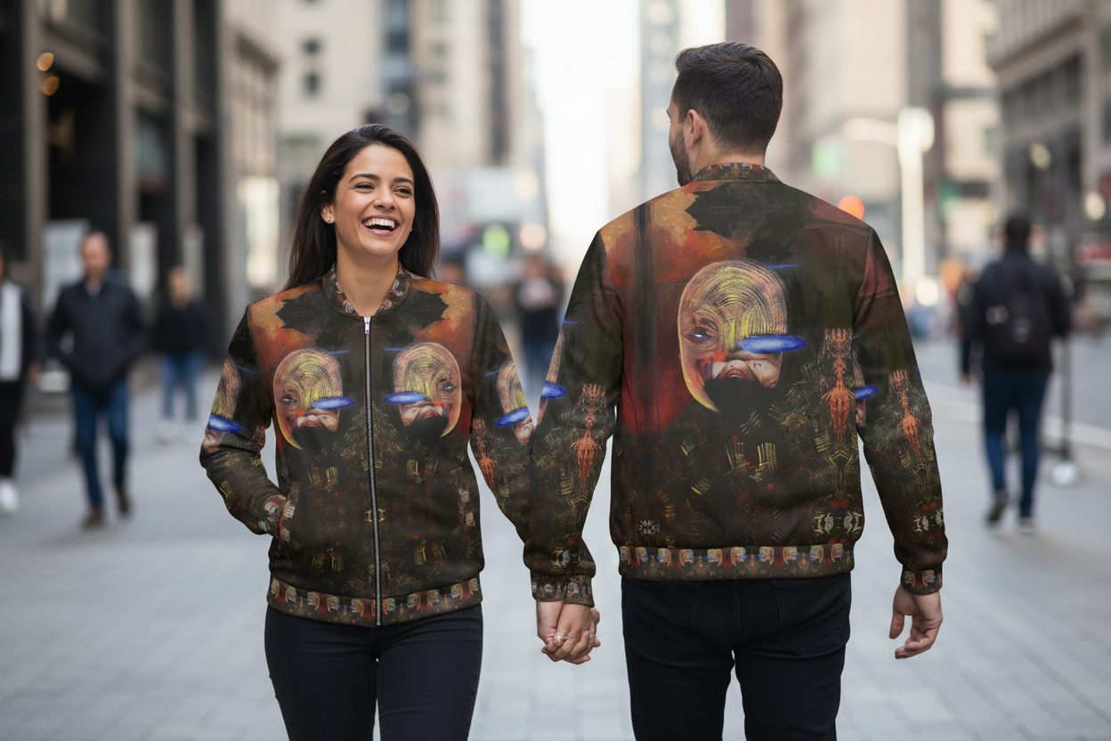 Pareja feliz caminando - vista correcta