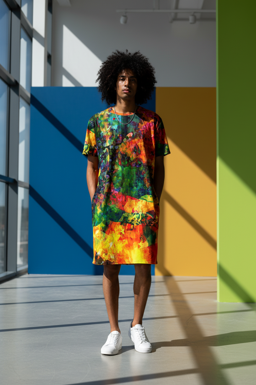 Vestido abstracto - Hombre
