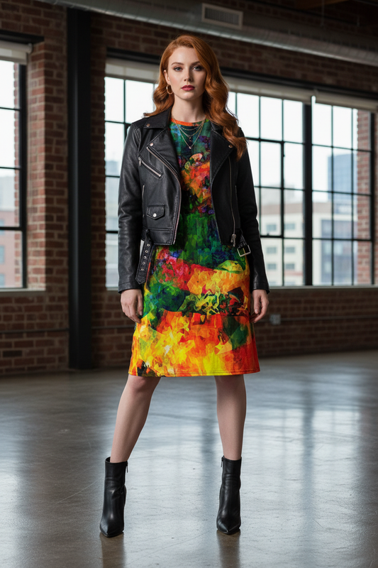 Vestido abstracto - Rock