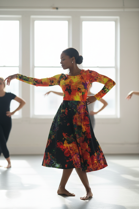 Vestido colorido - Yoga